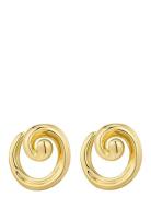 LUV AJ The Seashell Coil Studs- Gold Guld