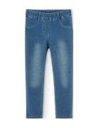 Boboli Fleece Denim Trousers For Girl Blå