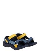 Color Kids Colorblock Sandals W. Velcro Marinblå