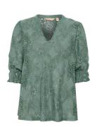 Culture Cuolu Ss Blouse Grön