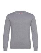 Tommy Jeans Tjm Slim Ess Light Sweater Ext Grå