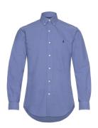 Polo Ralph Lauren Slim Fit Garment-Dyed Oxford Shirt Blå