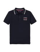 Tommy Hilfiger Tommy Flag Hilfiger Polo Reg Ss Marinblå