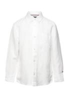 Tommy Hilfiger Linen Blend Relaxed Shirt Ls Vit