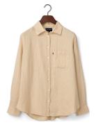 Lexington Clothing Classic Linen Shirt Beige