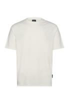 Lyle & Scott Panelled Neoprene T-Shirt Vit