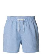 Selected Homme Slhcooper-Seersucker Swimshorts Blå