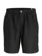 Jack & J S Jpstbill Lawrence Linen Shorts Srt Ln Svart