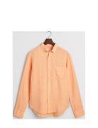 GANT Reg Gmnt Dyed Linen Shirt Orange