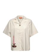 STINE GOYA 2339 Crisp Stripe Shirting, Bowling Kräm