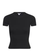 Organic Basics Core Rib Tee Svart