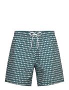 Abercrombie & Fitch Pull-On Seersucker Swim Trunk Blå