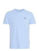 Casual Friday Cfemmet Tee With Embroidery Blå