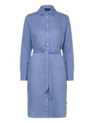Lexington Clothing Isa Linen Shirt Dress Blå