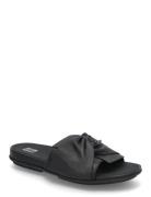 FitFlop Gracie Soft-Twist Leather Slides Svart