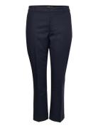 Lauren Women Double-Faced Stretch Cotton Pant Blå
