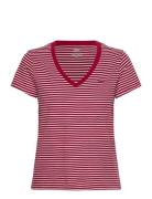Levi's® Perfect Vneck Indigo Stripe Sc Röd