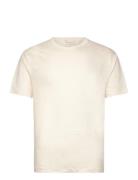 GANT Linen Ss T-Shirt Kräm