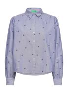 United Colors Of Benetton Shirt Blå