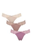 Missya Seamless String W Lace On Side 3-Pack Multi/patterned