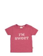 Petit Piao T-Shirt S/S Motif Röd