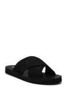 Calvin Klein Cross Sandal Crxs Tx Svart
