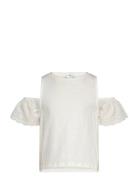 Mango Cut-Out T-Shirt Vit