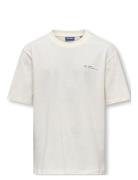 ONLY & SONS Osjsummerlife S/S Rlx Printed Tee Jrs Kräm