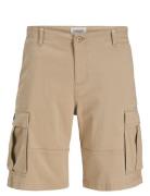 Jack & J S Jpstcole Jjjonnie Cargo Shorts Jnr Beige