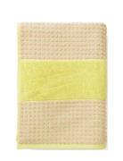 Juna Check Towel 50X100 Cm Yellow/Pink Gul