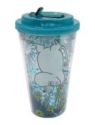 Puckator Shatterproof Double Walled Cup & Straw Blå