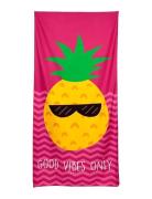 Puckator Good Vibes Only Pineapple Microfibre Beach Towel Multi/patter...