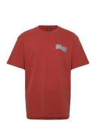 Santa Cruz Tiki Hand Strip T-Shirt Röd