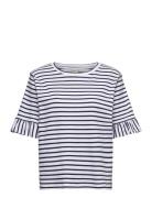 FREE/QUENT T-Shirt From Freequent In A Soft Material With A Striped Pr...
