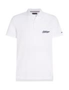 Tommy Hilfiger Script Graphic Reg Polo Vit