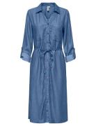 ONLY Onlcharis Life Ls Bel Shirt Dress Cc Wvn Blå