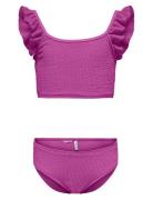 Kids Only Kogwave Structure Bikini Set Acc Lila