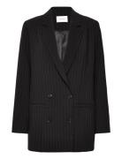 Gestuz Joellegz Pinstripe Blazer Noos Svart