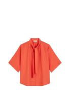 Marc O'Polo Shirts/Blouses Short Sleeve Röd