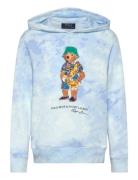 Ralph Lauren Kids Polo Bear Cloud-Print Terry Hoodie Blå