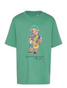 Ralph Lauren Kids Polo Bear Cotton Jersey Tee Grön
