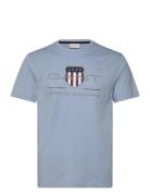 GANT Reg Archive Shield Ss T-Shirt Blå