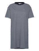 Tommy Hilfiger Stripe Ss T-Shirt Dress Marinblå