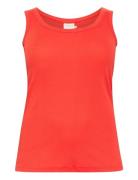 Kaffe Curve Kccarina Tank Top Orange