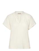 FREE/QUENT T-Shirt From Freequent In A Soft Linen Material. The T-Shir...