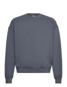 Weekday Boxy Terry Sweatshirt Marinblå