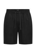 ONLY & SONS Onstel Visc Lin Shorts 0075 Cs Svart