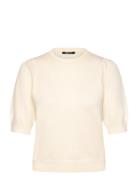 Gina Tricot Knitted Top Kräm