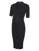 Vero Moda Maternity Vmmholly 2/4 Polo Dress Ga Noos Svart