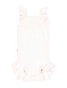 Gugguu Baby Rib Romper Rosa